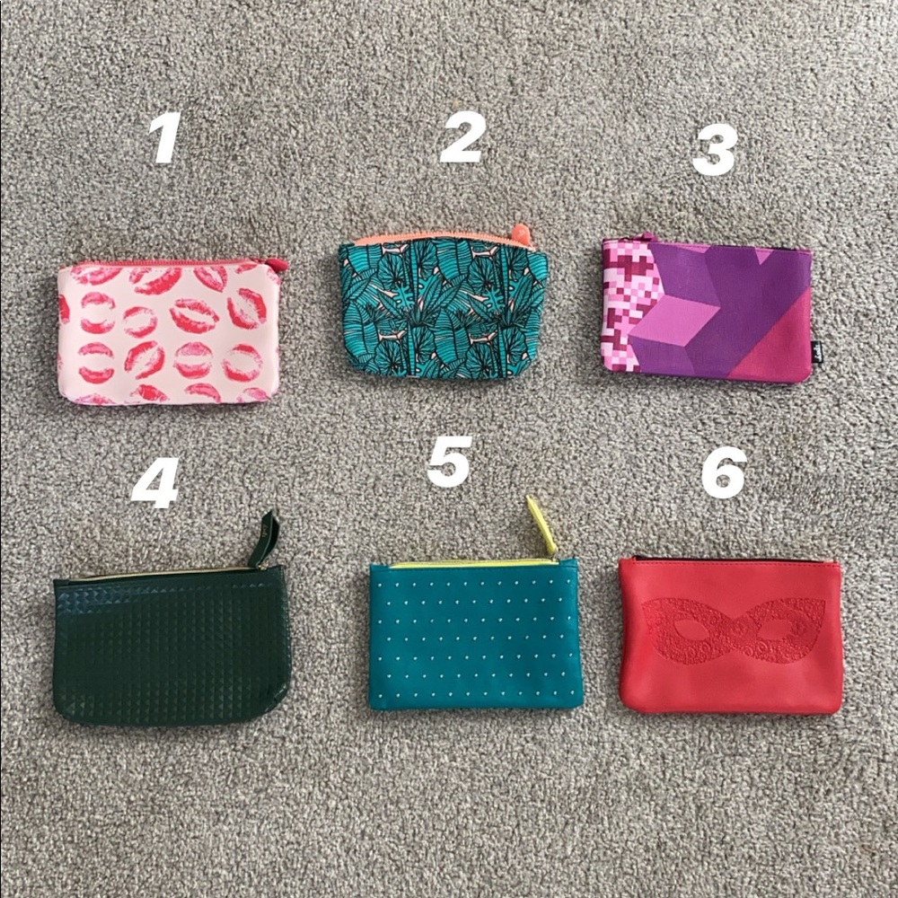 Pick 3 for $12 makeup bags!!